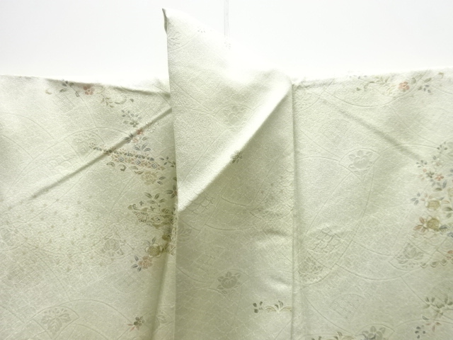  草花模様小紋着物